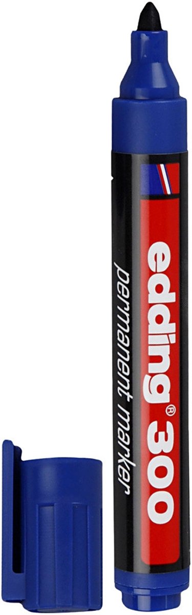 Edding 300 Marker, lijndikte: 1,5-3 mm, blauw, 1stuk [HOB-25023]